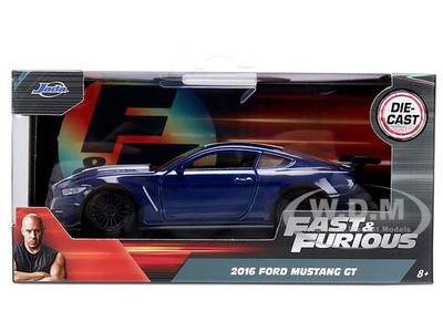 2016 FORD MUSTANG GT DARK BLUE FAST & FURIOUS 1/32 DIECAST MODEL