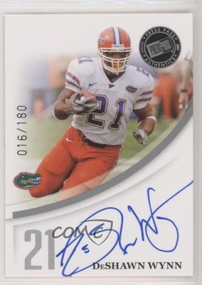 2007 Press Pass Signings Silver 16/180 DeShawn Wynn Rookie Auto RC 2r5