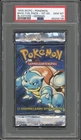 1999 Pokemon GERMAN 1st Edition Base Set Turtok-Blastoise Booster Pack PSA 10