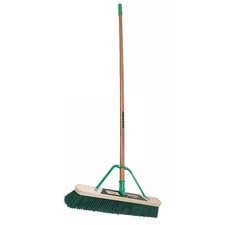 Quickie 868Su 24 In Sweep Face Push Broom, Stiff, Synthetic, Green