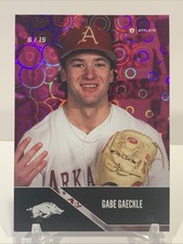 2025 Onit Arkansas Baseball - PINK Parallel HOLO SP #P-4 Gabe Gaeckle 6/15