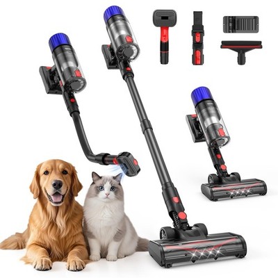 TEENDOW CORDLESS VACUUM CLEANER, 500W V16-STRONG - BLACK/PURPLE/RED