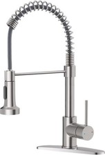OWOFAN Kitchen Faucet with Pull Down Sprayer 1 Standard, 1 Brushed Nickel