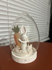 Easter Bunny Sleeping with Carrot Figurine