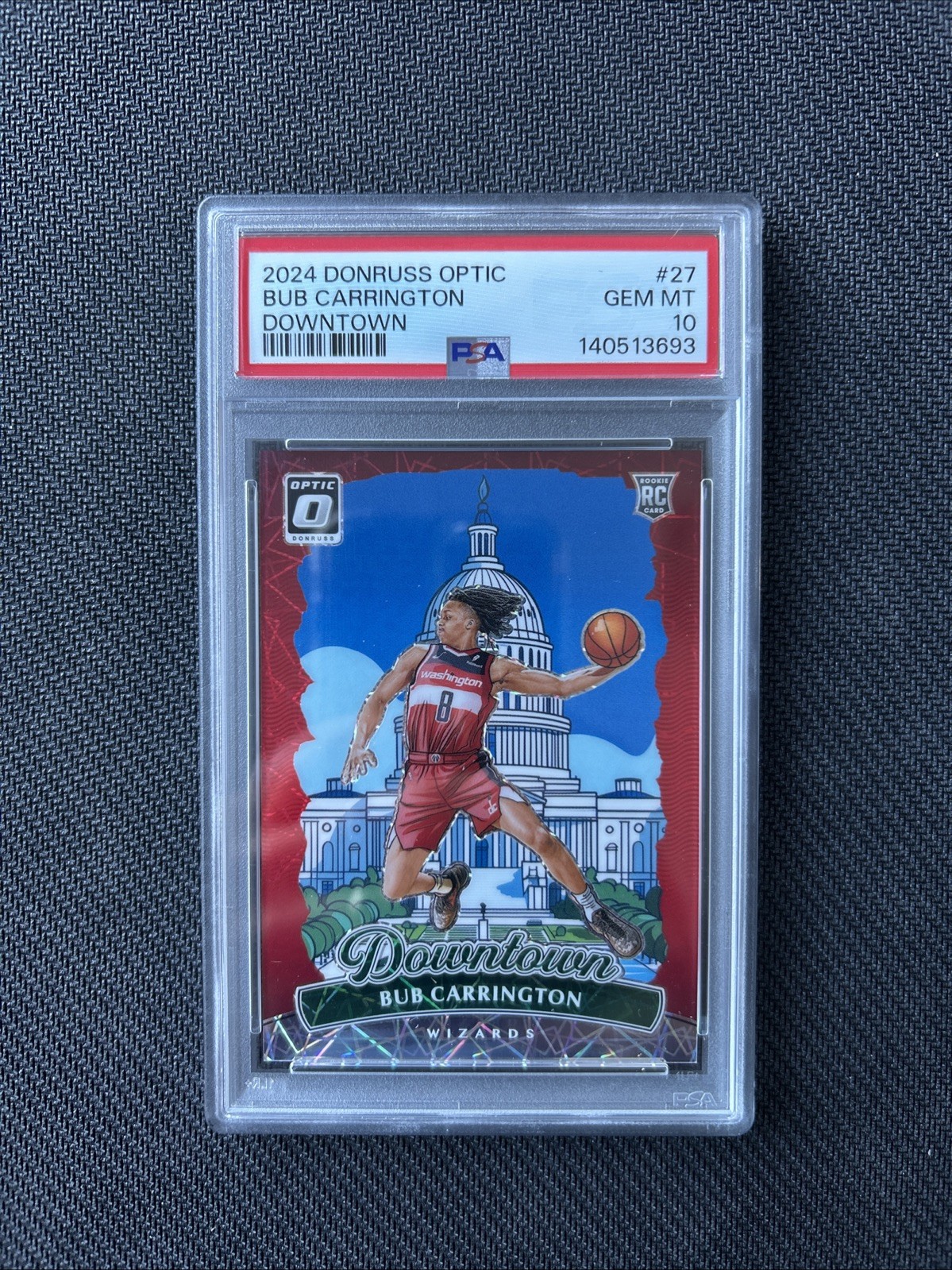 2024 Panini Donruss Optic Bub Carrington Downtown #27 PSA 10 RC