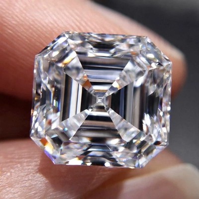 2.0 Ct Asscher Brilliant Cut Lab Grown CVD Diamond | D-Color | VVS1 | Certified