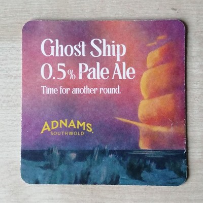 ADNAMS BIERDECKEL. GEISTERSCHIFF QUIZ. GRÖSSTER ALTERSLÜCKE. 4 ZOLL CA PORTOFREI