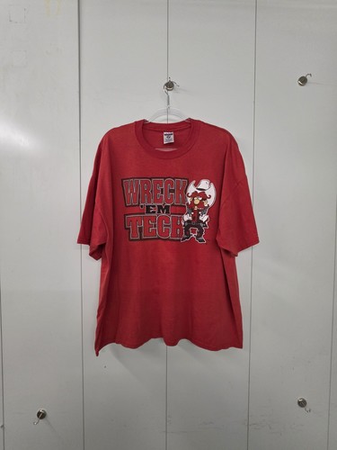 Vintage Texas Tech Red Raiders Front And Back Shirt 2XL