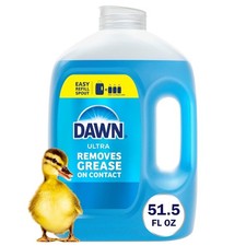 Dawn Ultra Dish Soap Refill Jug, Large Size Original Blue Liquid Dishwashing Det
