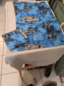 Vintage Star Wars Handmade Pillow Cases (2) 20x 32 Millenium Falcon,x-wing.