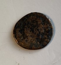 Ancient 50 BCBronze Roman Coin Lot of 1 Uncleaned, Heavily Worn, Obverse/Reverse
