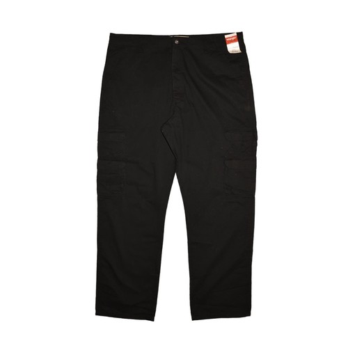 WRANGLER NEW $45 Authentics Twill Relaxed Fit Cargo Pant Black Men's 44