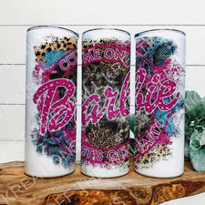 20oz barbie tumbler stainless steel