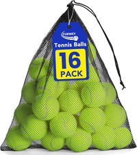 Yellow Tennis Balls for Dogs, 2.5 Inches, 16 Pack, Non Squeaky