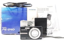 OLYMPUS CAMEDIA FE-240 Black Compact Digital Camera Tested Working Japan