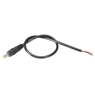 uxcell 2pcs DC Power 4.0mm x 1.7mm 3A 30cm Barrel Male Plug 11.81 inches