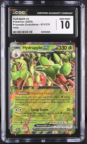 ✨✨ CGC 10 Hydrapple ex 011/131 2025 Prismatic Evolutions Pokemon Card