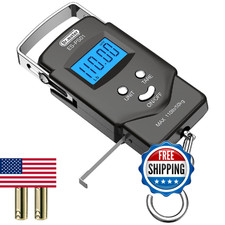 Dr.meter Fish Scale Luggage Scale Fishing Gear - 110lb/50kg Backlit LCD Display