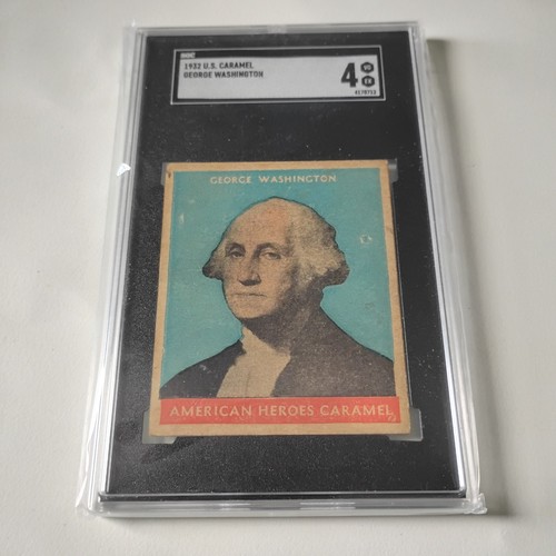 1932 U.S. Caramel Presidents George Washington Blue Variation SGC 4 ...