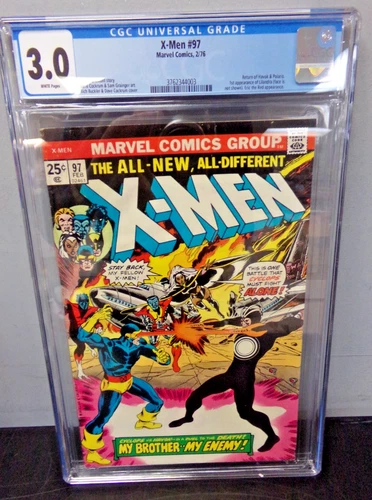 1976 MARVEL COMICS UNCANNY X-MEN #97 WITH CGC 3.0 GRADE - FIRST LILANDRA