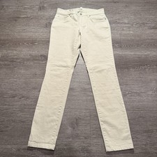 Eileen Fisher Pants Womens 6 Beige Organic Cotton Stretch 28x29 Minimal Preppy