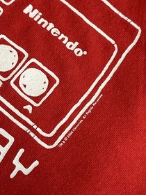 Vintage Back In The Day Nintendo NES Mario Bros Gaming Shirt 2003 Size Large