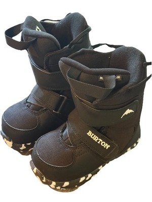 Burton Kids' Mini Grom Snowboard Boots Black US Size 11 C Excellent Condition
