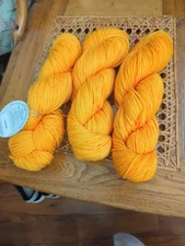 Set Of 3 Baah Sonoma 💯 SW Merino 234 yds Per 100g Dk Gold Rush