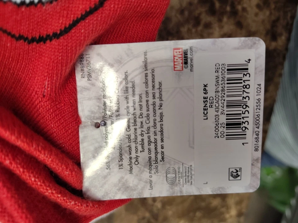 Pack de 6 calcetines Marvel's Capitán América niños no show Foto 3 de 4