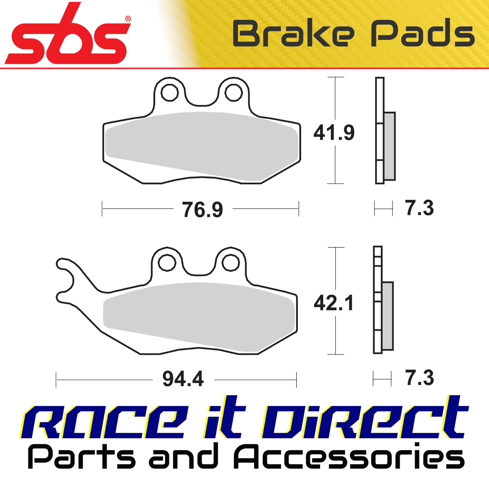 Brake Pads for CPI GTS 125 2002-2003 Front Street SBS