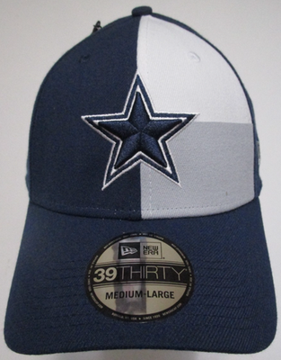 New Era Dallas Cowboys 39THIRTY M/L Mesh Hat Navy White NWT Men main image 3
