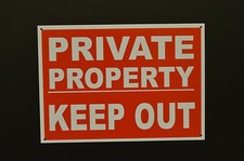 PRIVATE PROPERTY KEEP OUT sign or sticker A6, A5, A4 access trespassing no entry
