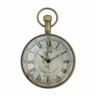 Authentic Models Taschenuhr Eye of Time, Deko-Objekt, Messing, Glas, SC050