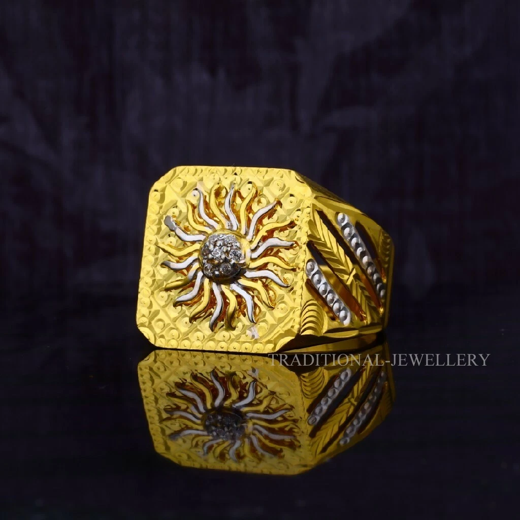 SURYA SUN 22K YELLOW GOLD FINE SIMPLE PLAIN RING FOR ROUTINE USE