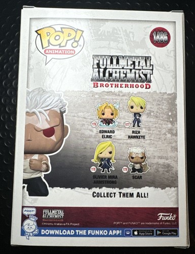 Fullmetal Alchemist: Brotherhood Scar GITD ¡Funko Pop! #1486 con protector - Imagen 2 de 2