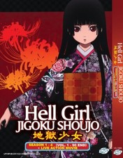 ANIME DVD HELL GIRL JIGOKU SHOUJO SEA 1-4 VOL.1-90 END  LIVE ACTION ENG SUBS