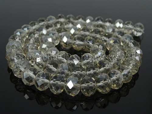 Freeshipping 100Pcs Top Quality Czech Crystal Faceted Rondelle Beads 7x 10mm - Picture 14 of 58