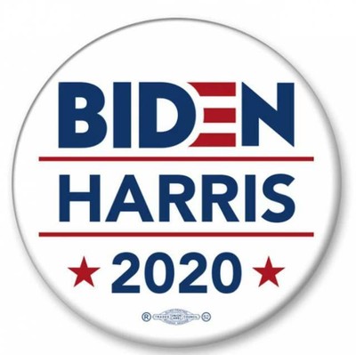 Joe Biden 2020 For President 2020 Blue 3 nch Pinback Button Pin