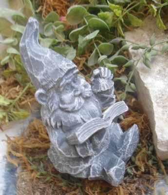 Latex gnome mold 4''  x 2.5'' x 2.5'' plaster cement mould