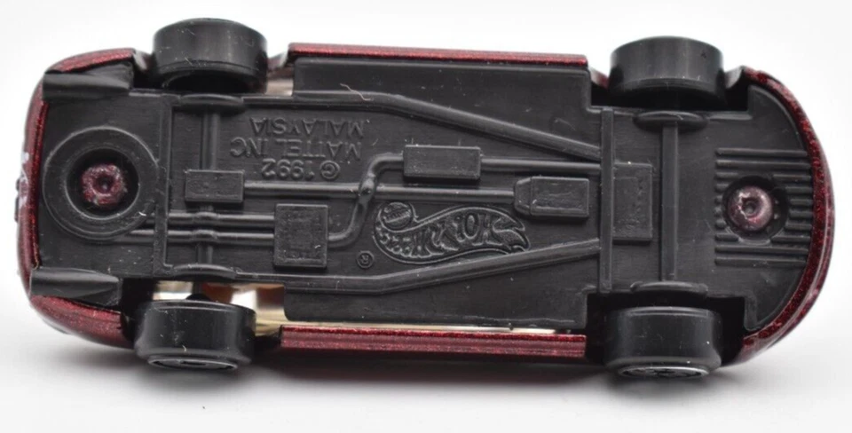 Hot Wheels Mainlane Lexus SC 400 bordeaux metallizzato. 1995. Made in Malyasia - Immagine 4 di 4