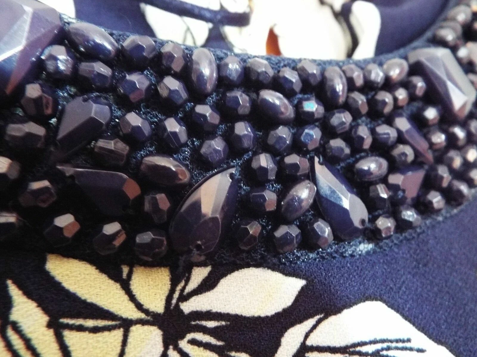 UNDERCOVER Abito nuovo con etichette BHS Sophie grigio navy motivo floreale giardino segreto taglia UK 10 Eur 38