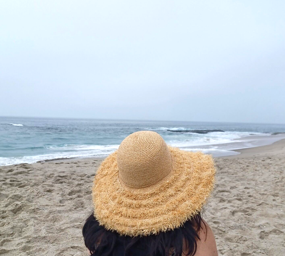 Ralph Lauren Natural Straw Hat Floppy Beach Wide Brim Sun 
