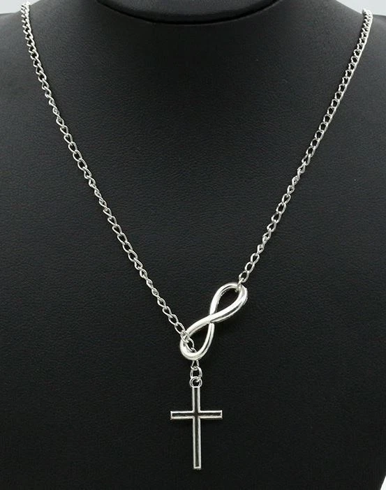ONEFINITY Collana a croce in argento sterling 925, con