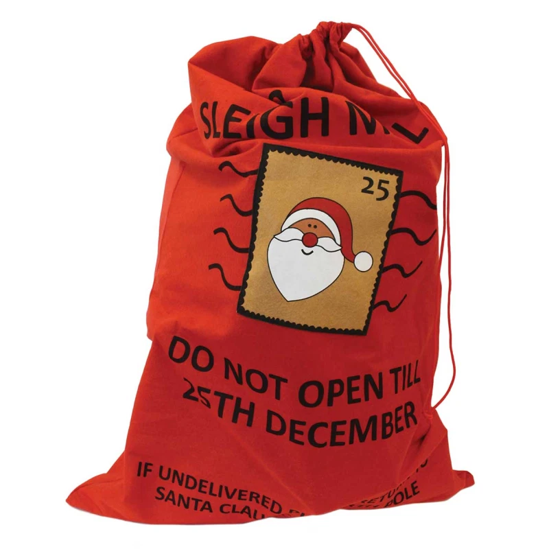 Giant Christmas Santa Sack Stocking Extra Large Red Father Xmas Gift Present Bag