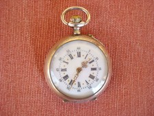 ANTICO OROLOGIO DA TASCA DONNA  IN ARGENTO 0.800 E ORO INIZI '900