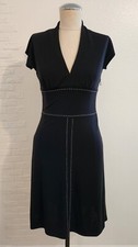 Vintage ABS Allen Schwartz Black Knee Length dress