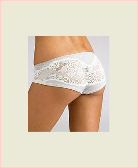 A0501 Le Mystère NUEVO 4467 Gris Brezo Bordado Encaje Acento Modal Boyshorts Foto 3 de 4