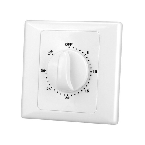 Mechanical Countdown Timer Switch – 86 Panel, 10A, Up To 120 Min Auto Shutoff For Fans, Heaters & More (Multiple Models Available)