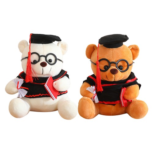 2024 Graduation Bears 7 Inch Plush Bear Toy Cute Bear With Gown Hat Tassel Set