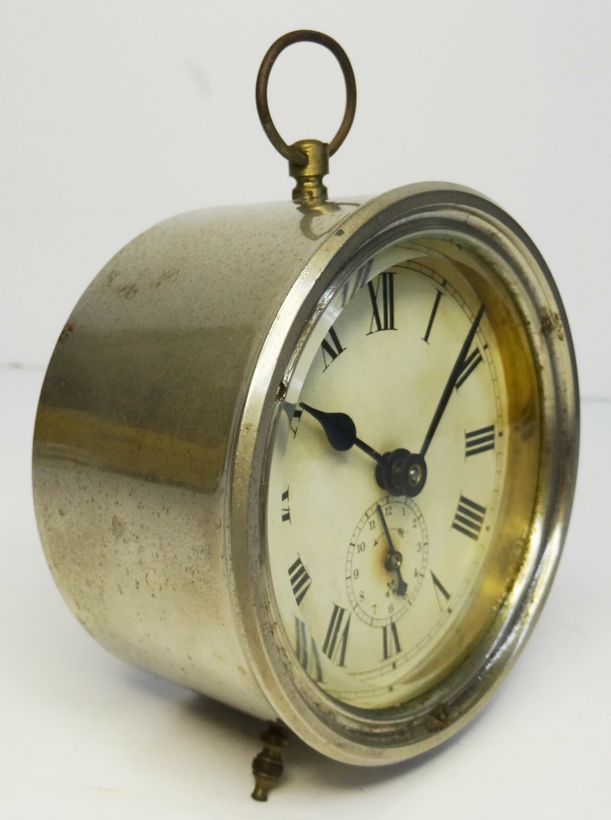 Antiker Pfeilkreuz Wecker mechanische Uhr Tischuhr antique alarm clock